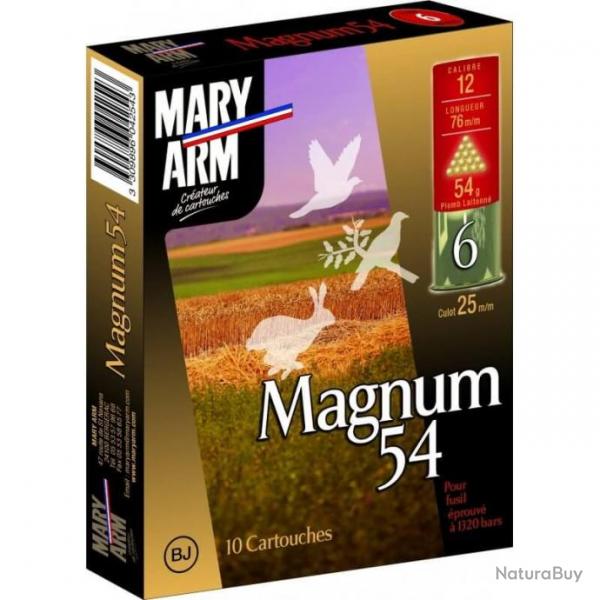 Cartouche Magnum 54 cal 12 Mary Arm-Plomb 6