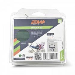 EDMA Outillage - 200 Agrafes galva plastifié vert OMEGA 20 - 43501 Edma