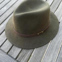 Chapeau Legendary Hats JACK BEAUFORT 100% laine vert foncé.