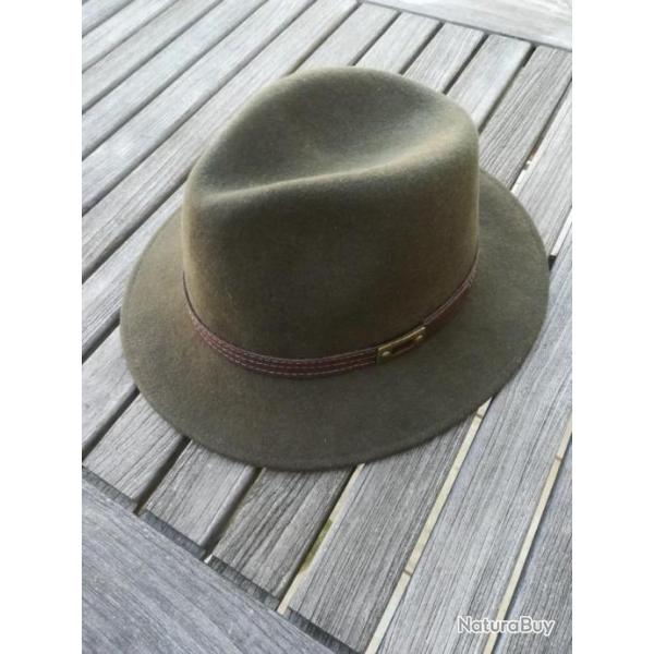 Chapeau Legendary Hats JACK BEAUFORT 100% laine vert fonc.