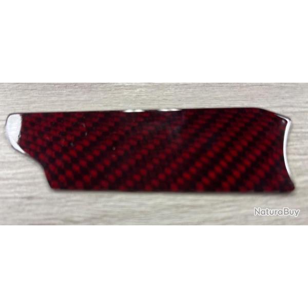 Plaquette Carbone Blaser R93 Red Brillante