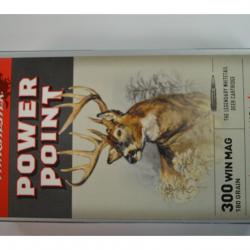 1 BOITE DE 20 BALLES WINCHESTER  CALIBRE 300 WM 180 GR / 11.7 G POWERPOINT   NEUVE