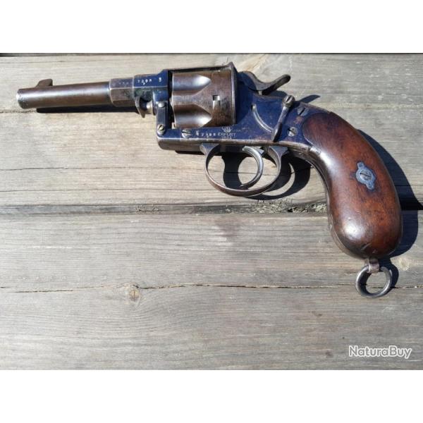 REICHSREVOLVER MODELE 1883 réglementaire calibre 44 Russian avec marquages militaires