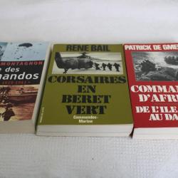 Lot 3 livres commandos