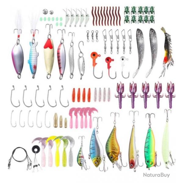 Kit d'appts Leurres de Pche  101 pcs. R
