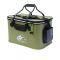 petites annonces chasse pêche : Seau vivier de pêche pliable réservoir eau sac box imperméable 38 litres couleurs au choix .L