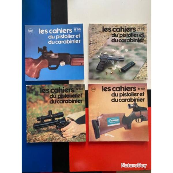 Les cahiers du Pistolier et du Carabinier 56 58 59 60 1980