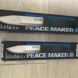 COLD STEEL lot 2 couteaux Peace maker II + Peace Maker III neufs sous blister