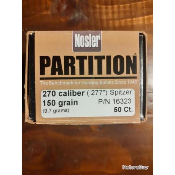 Nosler Partition  270 Win 150 grain
