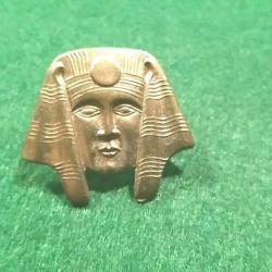 Tête de Pharaon doré ( Hauteur : 30 mm - Largeur : 30 mm )