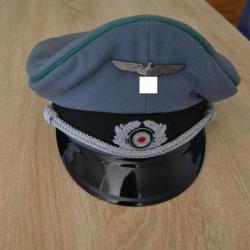 REPRODUCTION CASQUETTE OFFICIER ALLEMAND TROUPES DE MONTAGNES WWII