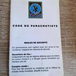 Document code du parachutiste