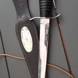 Dague Poignard Couteau Inox France VINTAGE 1960 1970  ORIGINAL