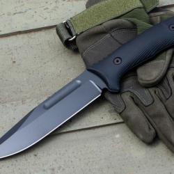 Couteau Spartan Blades Professional Harsey Fighter Lame Acier Carbone 1095 Etui ABS USA SBSL006BK