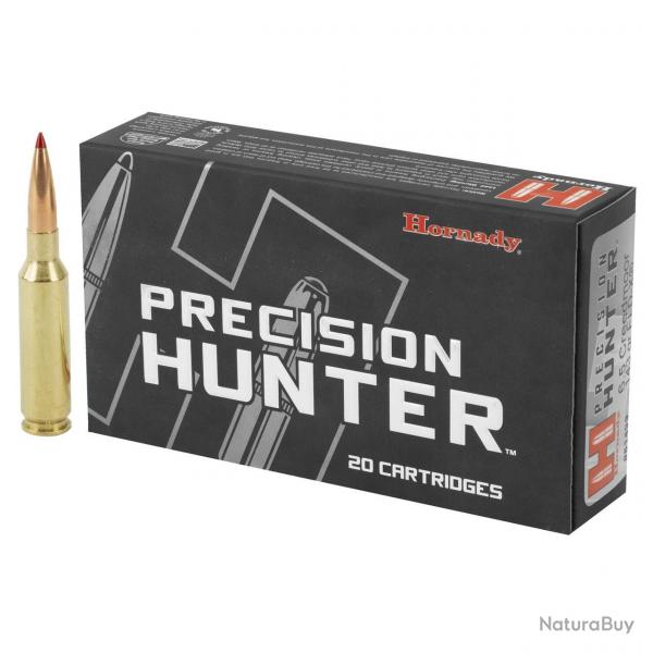 Munitions HORNADY calibre 6.5 Creedmoor ELD-X Precision Hunter 143gr - 9.26g x 20