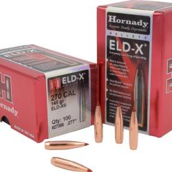 Ogives 6.5mm .264 143 gr ELD-X x 100 Hornady