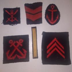 divers galons-insignes Marine Nationale