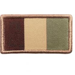 Patch drapeau français basse visibilité brodé sur tissu