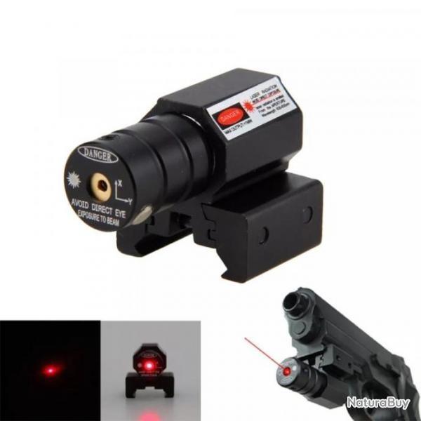 POINT ROUGE LASER , RAIL 11 ET 21 MM laser pour tir chasse tactique ARMES