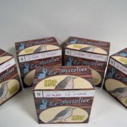 Cartouches Tunet le pistolier spécial grives plomb 12 - calibre 12 x5 boites