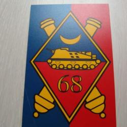plaque de véhicule militaire 68 RAA