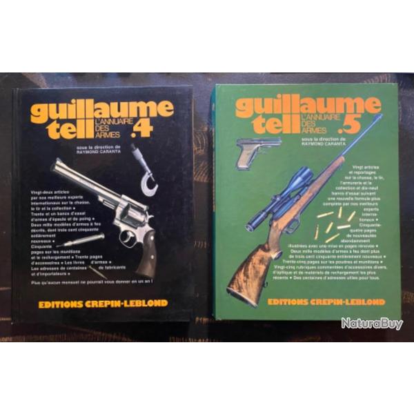Lot 2 Annuaires des Armes GUILLAUME TELL No 4 & 5 #4 #5