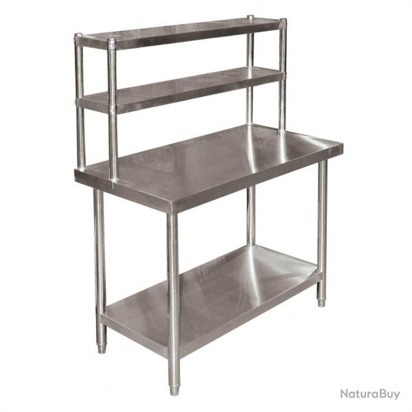 Table de travail acier affin 120 x 60 x 85 cm rglable en hauteur table dmontable 16_0002499