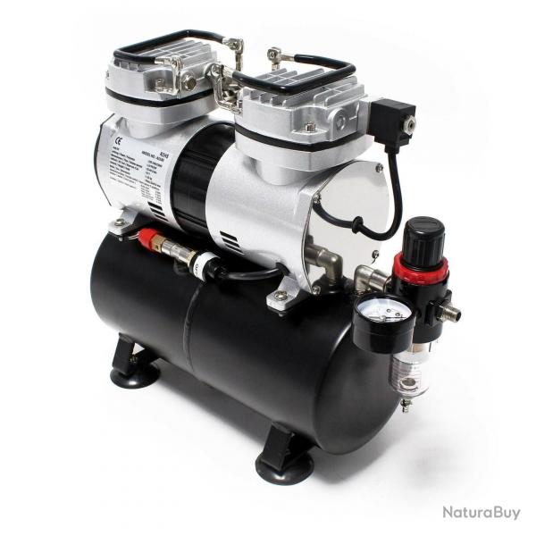 Compresseur arographe bicylindre avec rservoir arrt automatique 16_0001731
