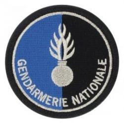 Ecusson rond brodé gendarmerie nationale agréé