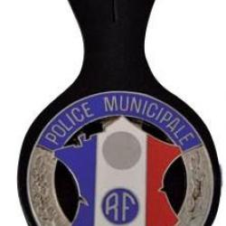 Insigne de poitrine gravée Police Municipale