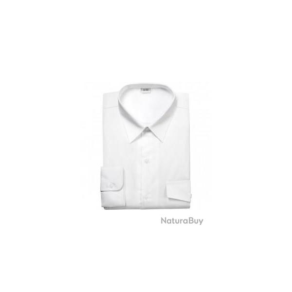 CHEMISE GN MANCHES LONGUES BLANCHE COL FERME 5 - 43/44 HOMME