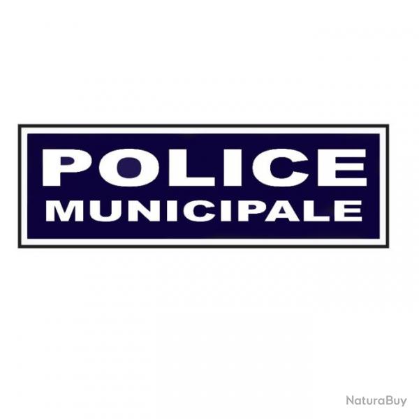 Bandeau Sur Velcro Invers 10x30 CM Police Municipale