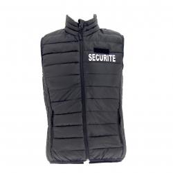 Doudoune gilet sans manche sécurité Privée 210 GR