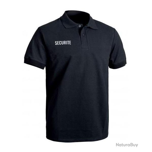Polo Scurit noir manches courtes Securit