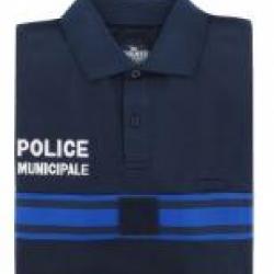 Polo Police Municipale Manches Courtes Poly Coton