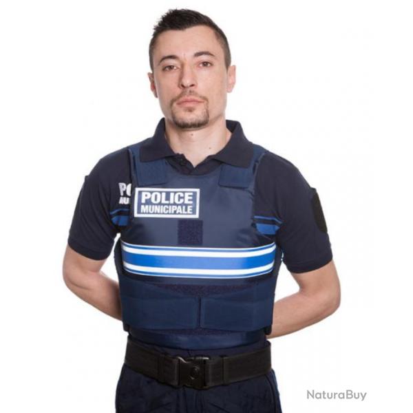 Gilet Pare Balles POLICE MUNICIPALE plaques + housse FEMME