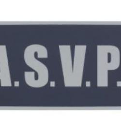 Bandeau sur velcro ASVP rétroréfléchissant 28 X 13 cm DOS