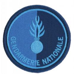 Ecusson GENDARMERIE NATIONALE Basse visibilté bleu