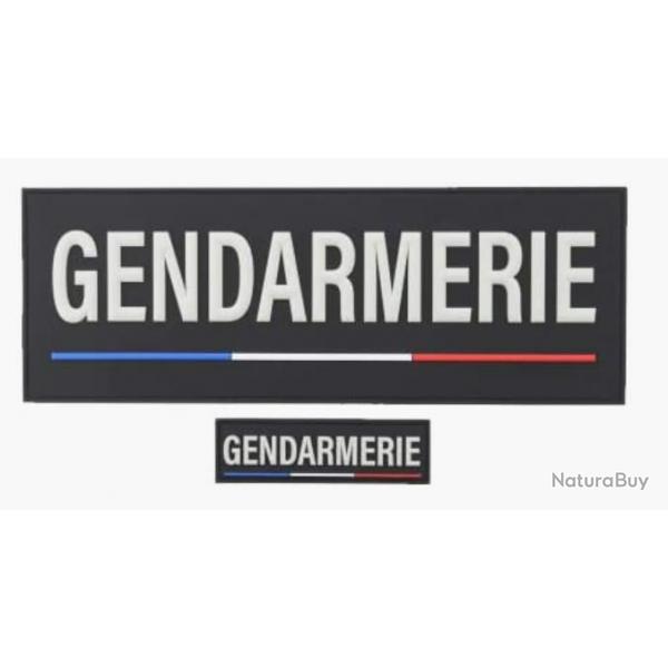 jeu de 2 Bandeaux gendarmerie nouveau housse de gilet