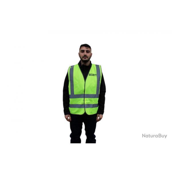 Gilet "security" jaune EN 471 S/M