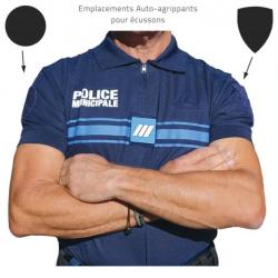 Polo Police Municipale Sport zip