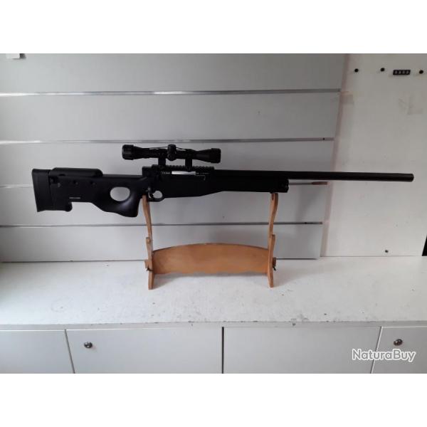 9680 FUSIL DE SNIPER AIRSOFT ASG AW.308 SNIPER SPRING 1,9 JOULES 28 COUPS + LUNETTE 4 X 32