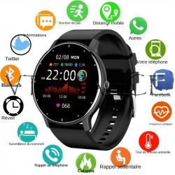 Montre Connectee Sport Bluetooth Android iOs, Couleur: Noir