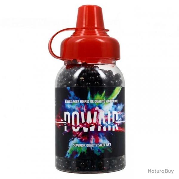 Billes acier Powair noire - Cal. 4.5mm BB X 50 Boites - PROMOTIONP