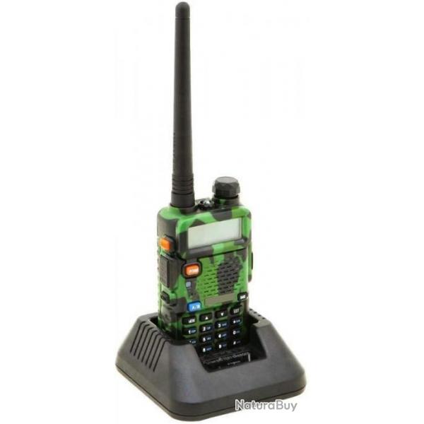 Talkie walkie VHF/UHF 144-146/430-440MHZ - Bi bande - FM radio - Camouflage vert Livraison gratuite