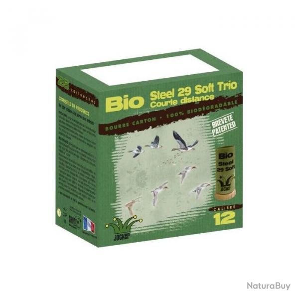 Boite de 25 Cartouches Jocker BIO STEEL 21 Soft Trio Cal. 20/67/12 - Par 1 / 5/7/9 / 21