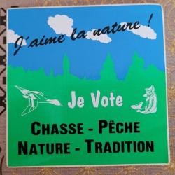 Autocollant collector,cpnt,chasse,peche