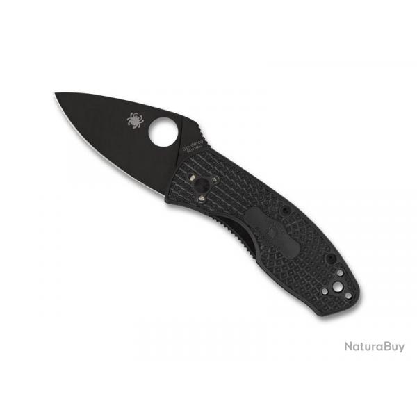 COUTEAU SPYDERCO AMBITIOUS NOIR LAME NOIRE