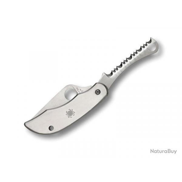 BEL557 COUTEAU MULTIFONCTIONS SPYDERCO "CLIPITOOL" 2 PIECES SCIE/LAME MANCHE INOX NEUF