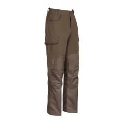 Pantalon De Chasse Percussion Savane Hyperstretch Renforcé Kaki